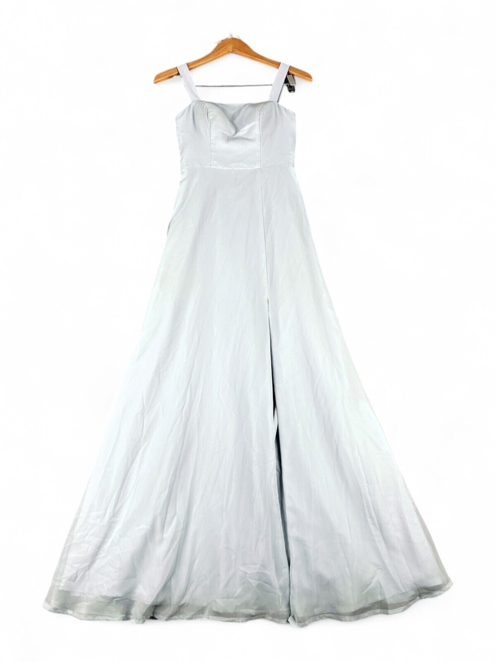 Azazie Ice Blue A-Line Prom Dress Sz 0 - Sweetheart Straps